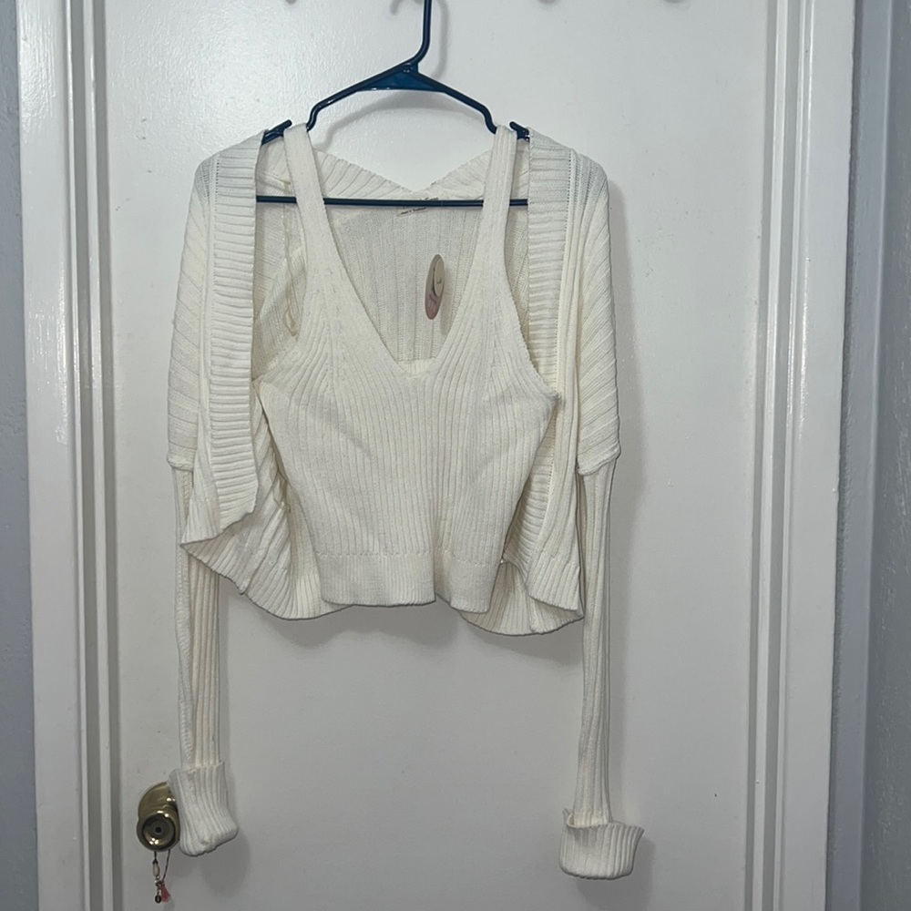 Knit tank & sweater set